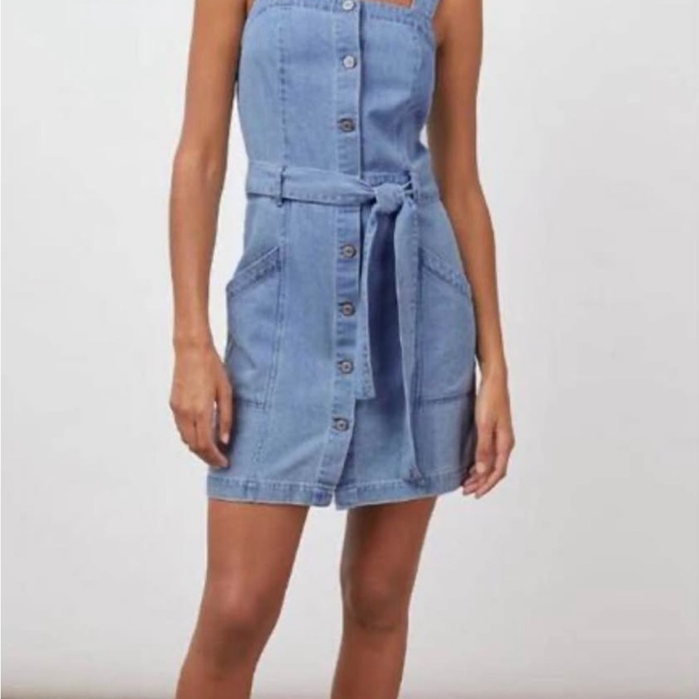 Habitual Denim Button-Down Dress